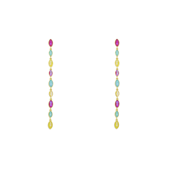 Multi Drop Crystal Earrings