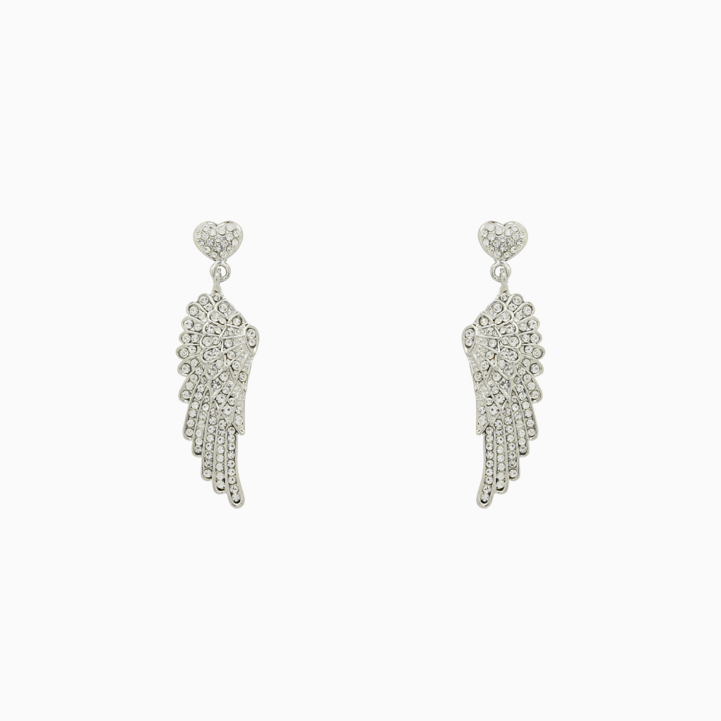 Diamond hotsell wing earrings