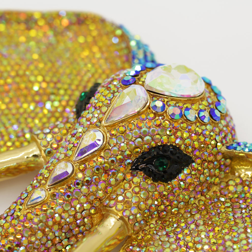 Anello Elefante Con Multi Cristalli Butler And Wilson – Misura N (nuovo Senza Etichetta)