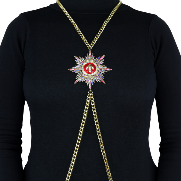 Crystal Medal Body Chain
