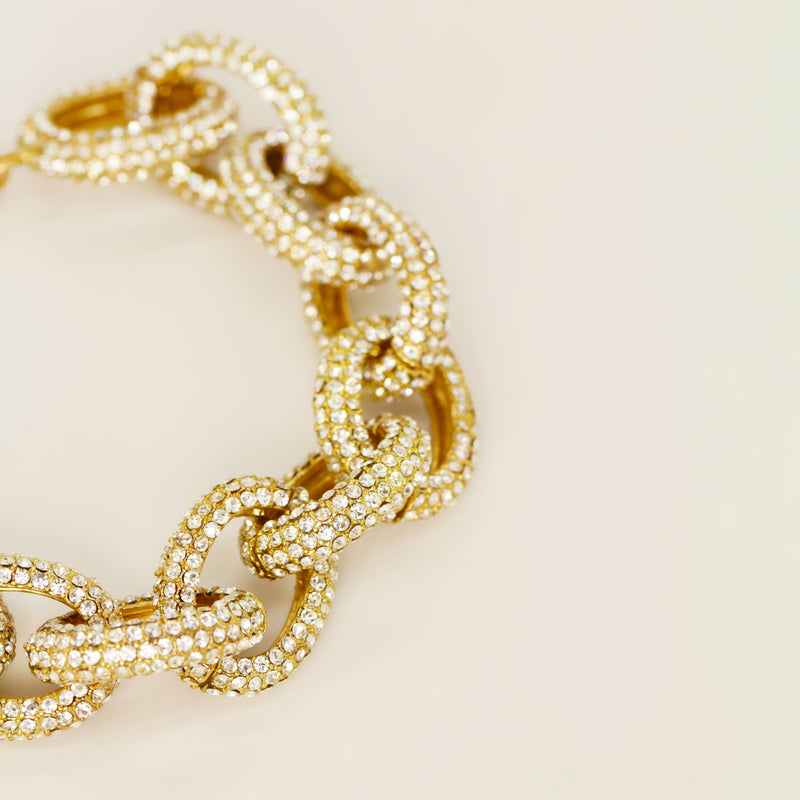 Crystal Chunky Chain Bracelet