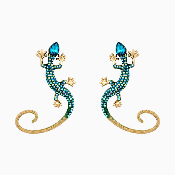 Crystal Desert Lizard Earrings