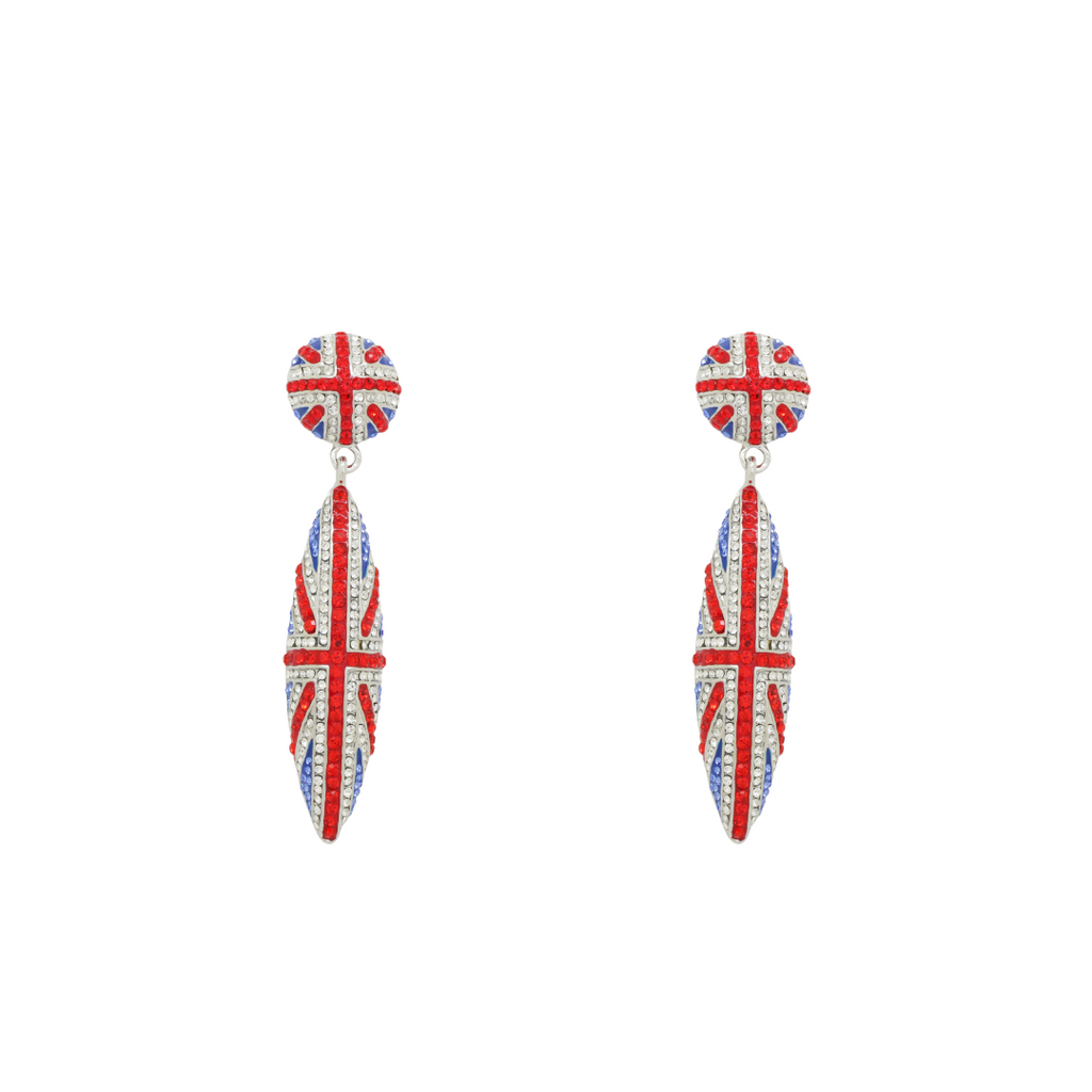 Union Jack Cone Earrings | Crystal Earrings | Butler & Wilson