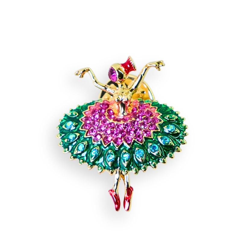Dancing Ballerina Clutch Pin