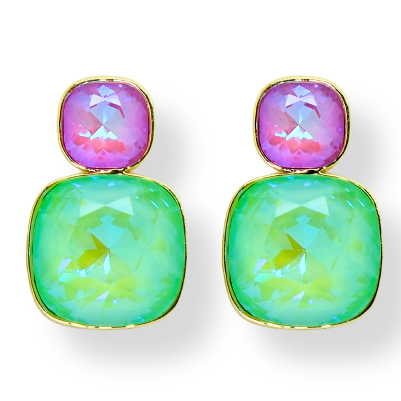 Graduated Crystal Earrings