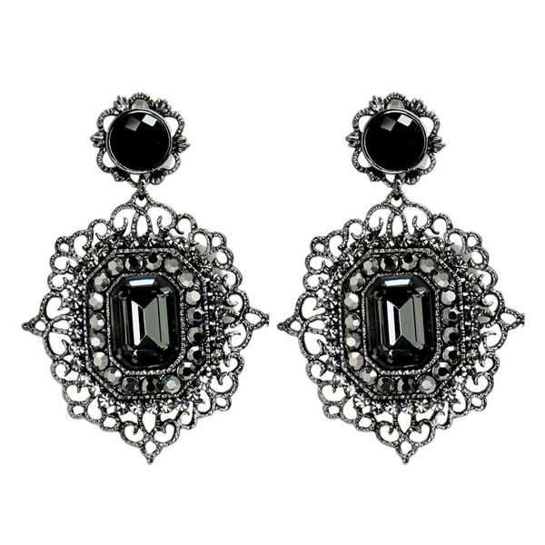 Antique Style Crystal Earrings