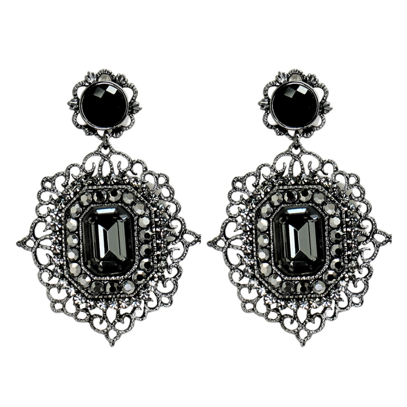 Antique Style Crystal Earrings
