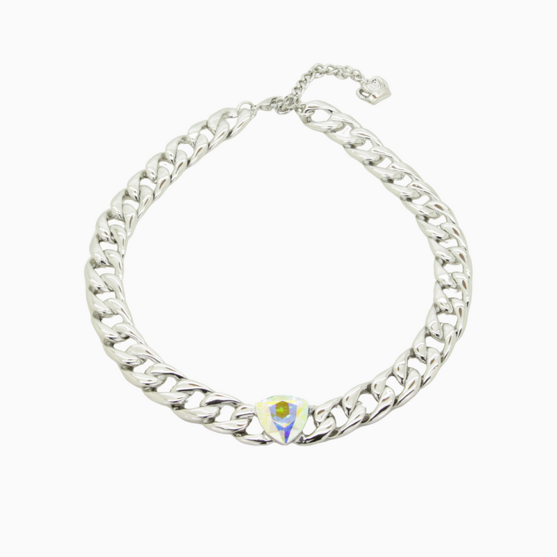 Curb Link Crystal Necklace