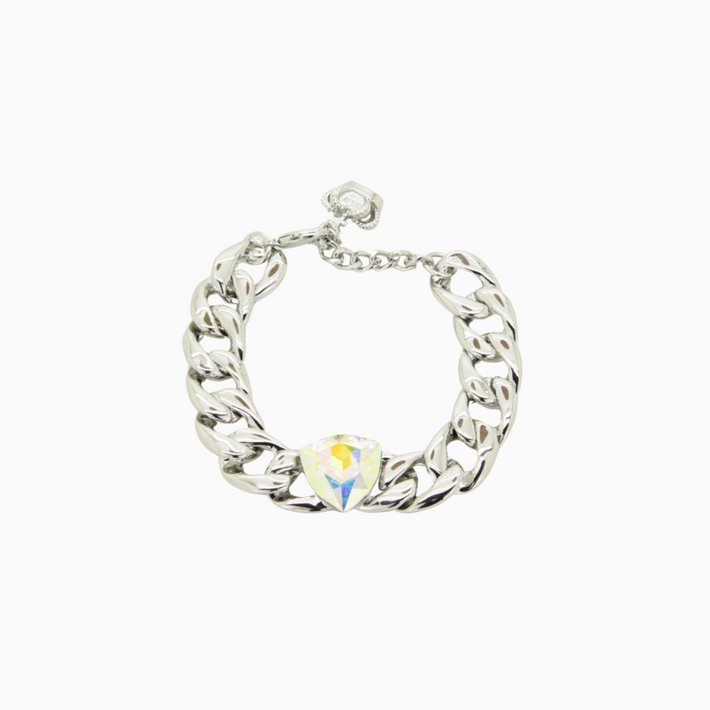 Curb Link Crystal Bracelet