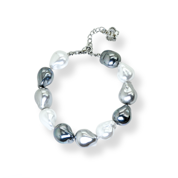 Asymmetrical Faux Pearl Bracelet