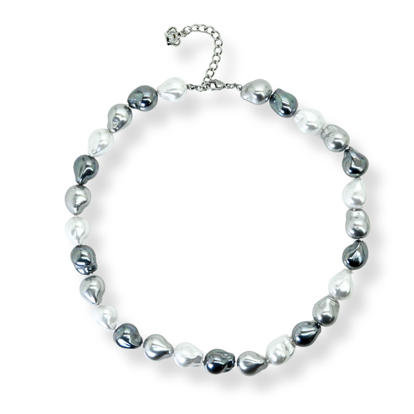 Asymmetrical Faux Pearl Necklace