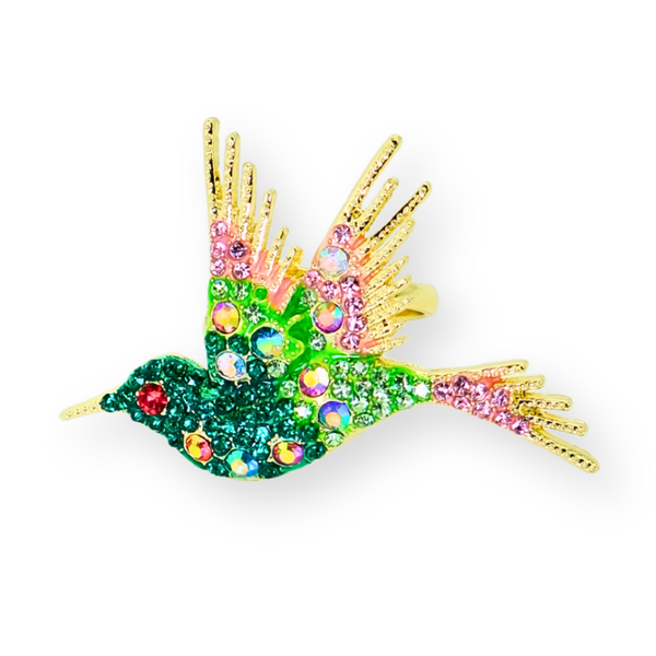 Adjustable Hummingbird Ring
