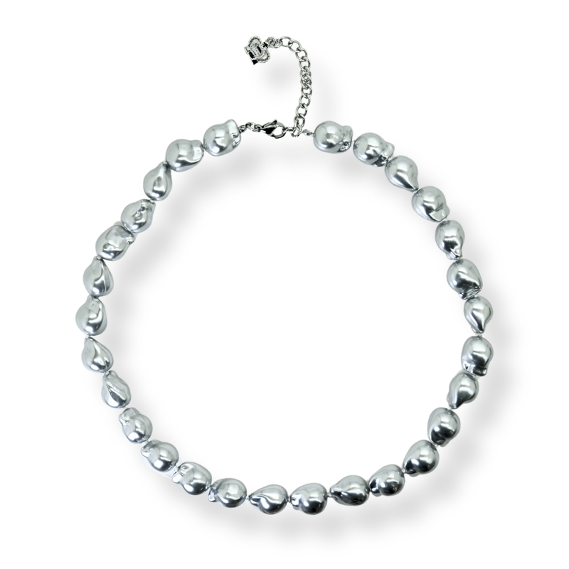 Asymmetrical Faux Pearl Necklace