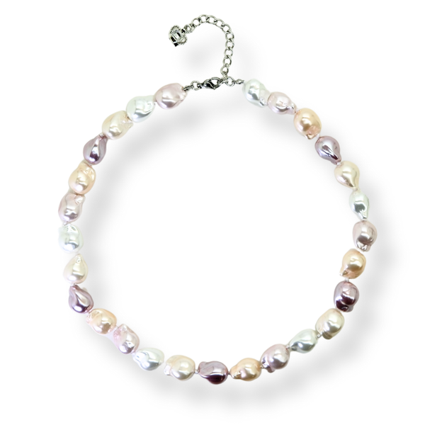 Asymmetrical Faux Pearl Necklace