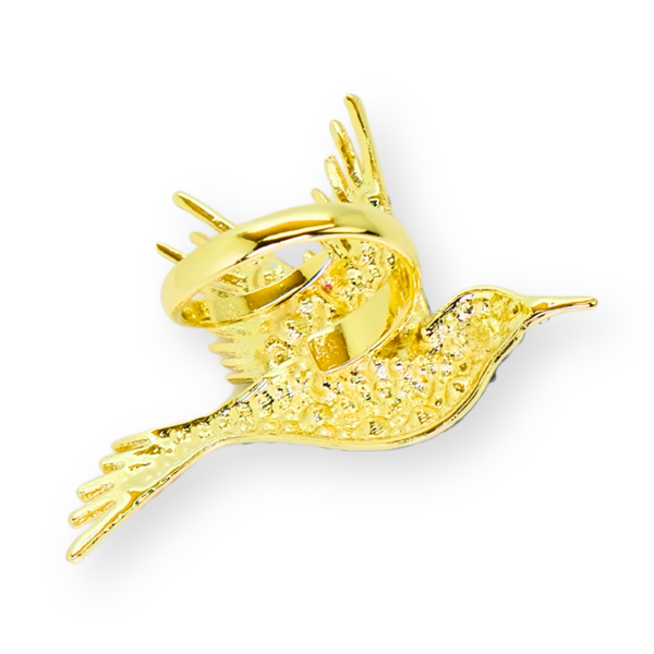 Adjustable Hummingbird Ring