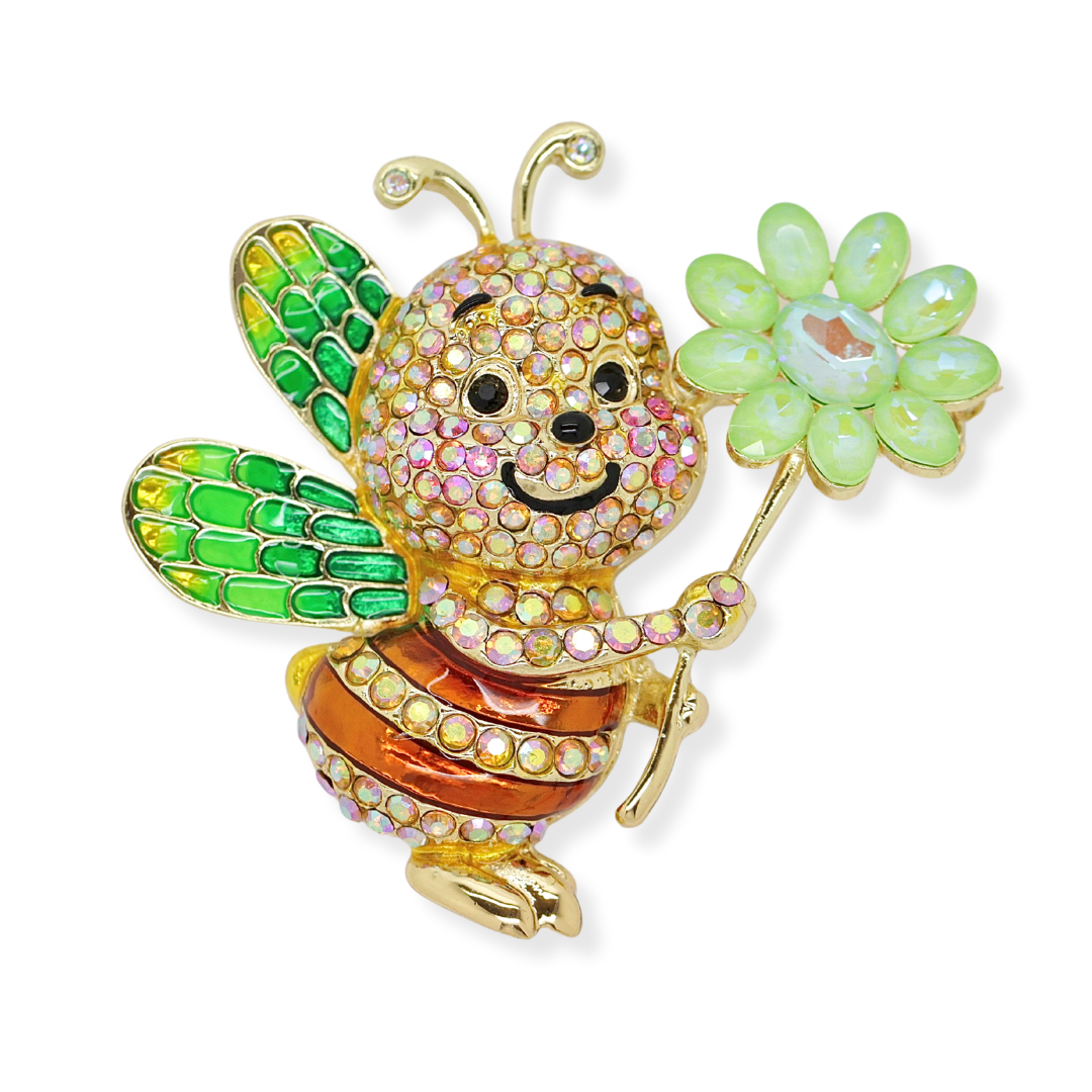 Happy Bumble Bee Brooch – Butler Wilson