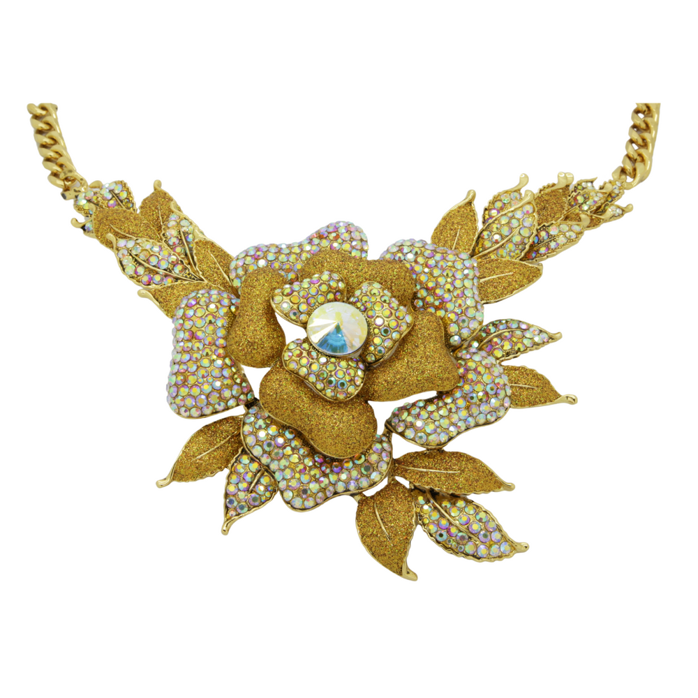 Collar De Flores Con Diseño Burbuja Tessellate De Crew - Nuevo, Estilo Llamativo, Longitud 19 Pulgadas