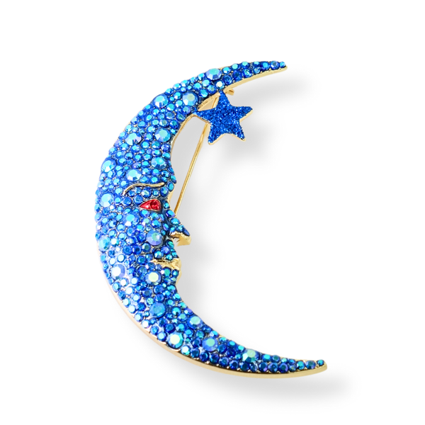 Cosmic Moon Brooch