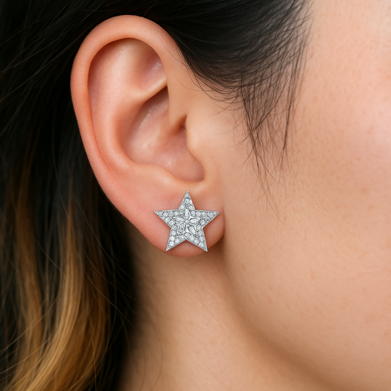 Sparkling Star Studs