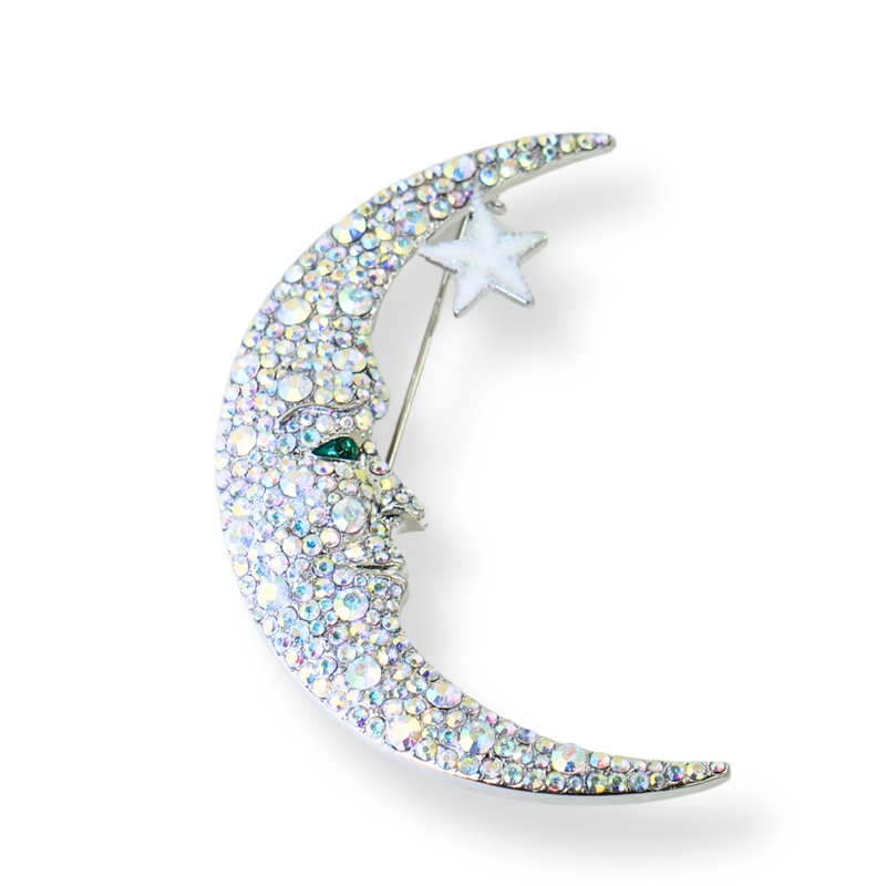 Cosmic Moon Brooch