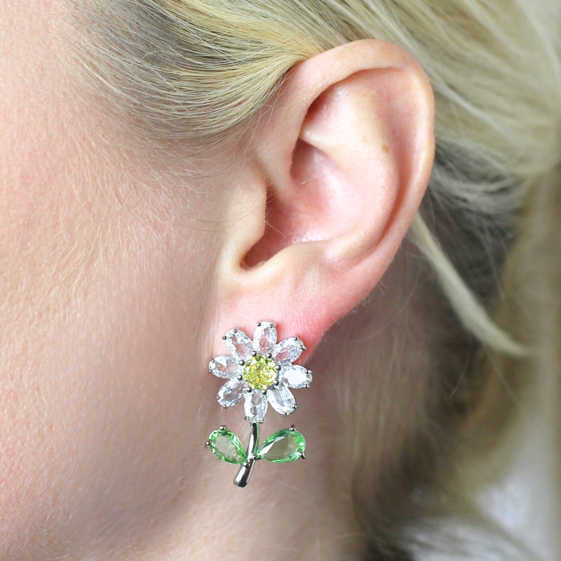 Crystal Daisy Earrings | Crystal Earrings | Butler & Wilson