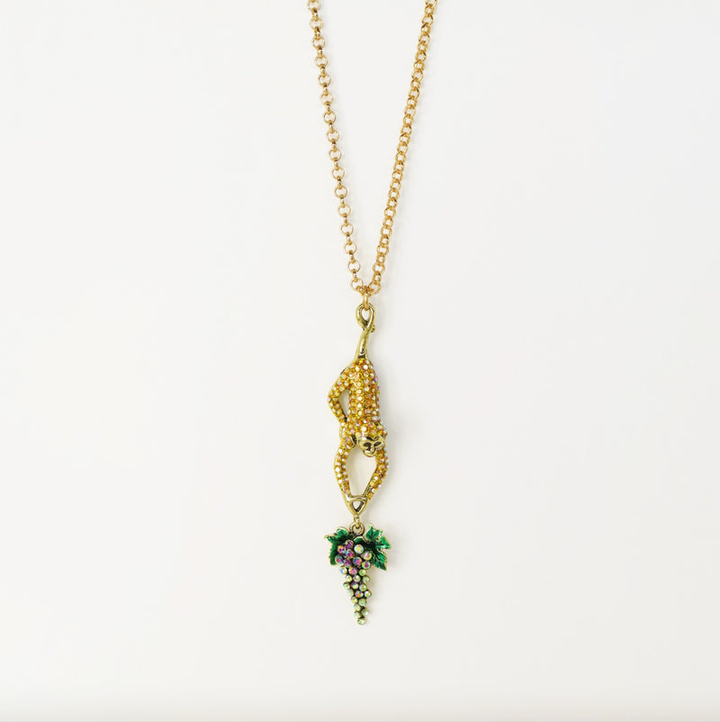 Crystal Hungry Monkey Necklace