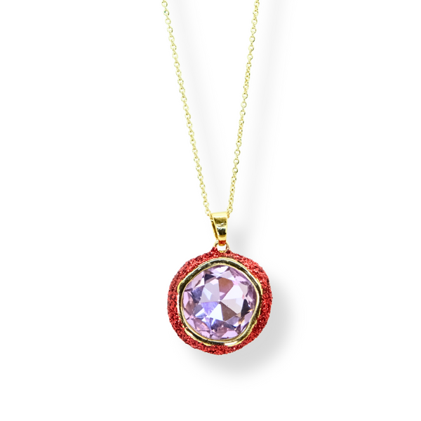 Glitter and Crystal Pendant