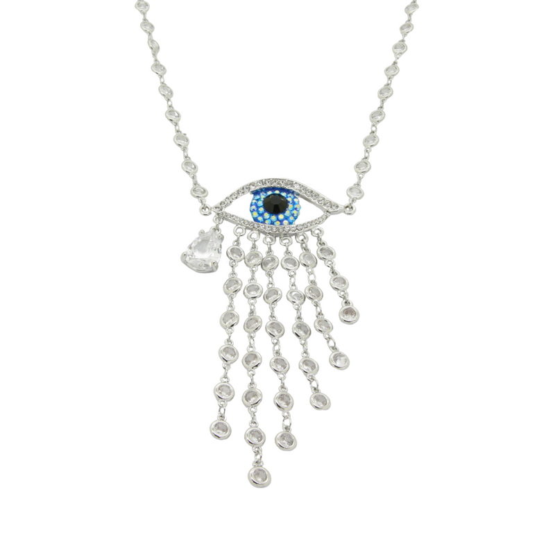 Crystal Shower Eye Necklace