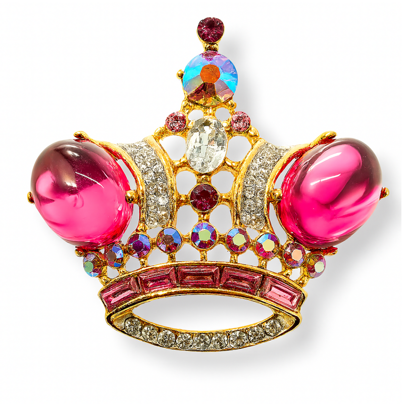 Regal Crown Brooch