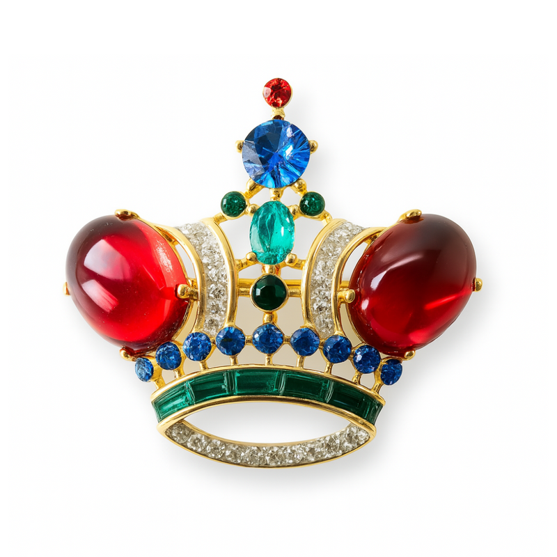 Regal Crown Brooch