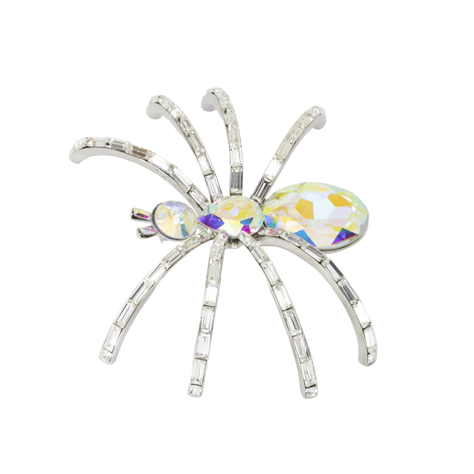 XGALBLA Vintage Austrian Crystal Spider Brooch Pin – Halloween & Fashion Jewelry
