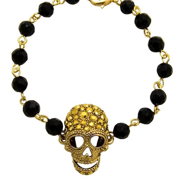 Beaded Skull Bracelet