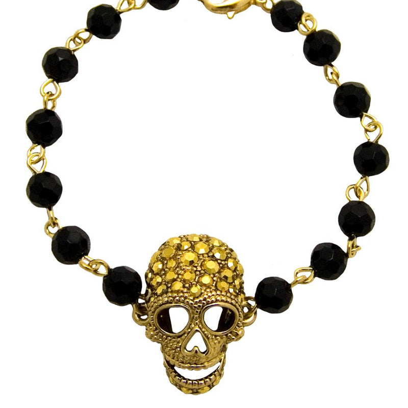 Beaded Skull Bracelet