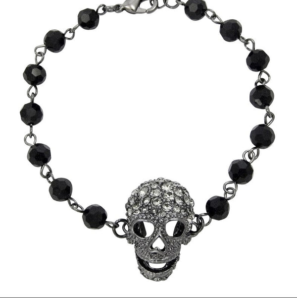Beaded Skull Bracelet