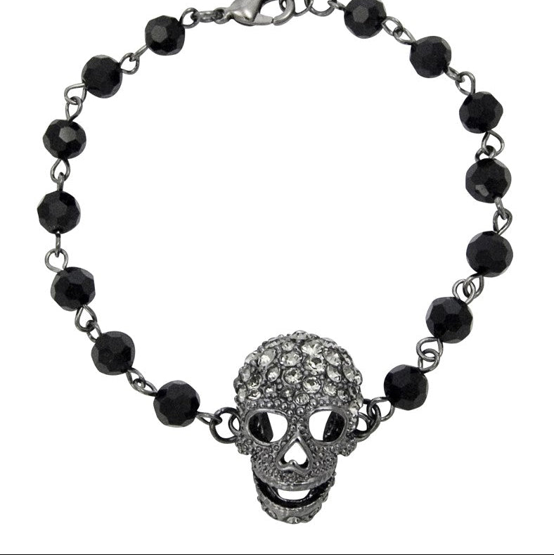 Beaded Skull Bracelet