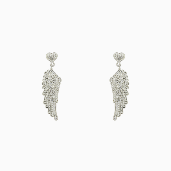 Wing and Heart Earrings