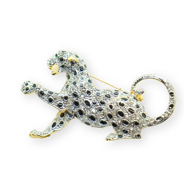 Vintage Style Leopard Brooch