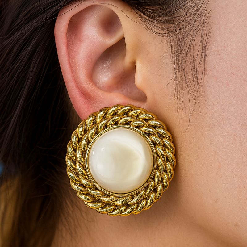 French Style Clip on Earrings