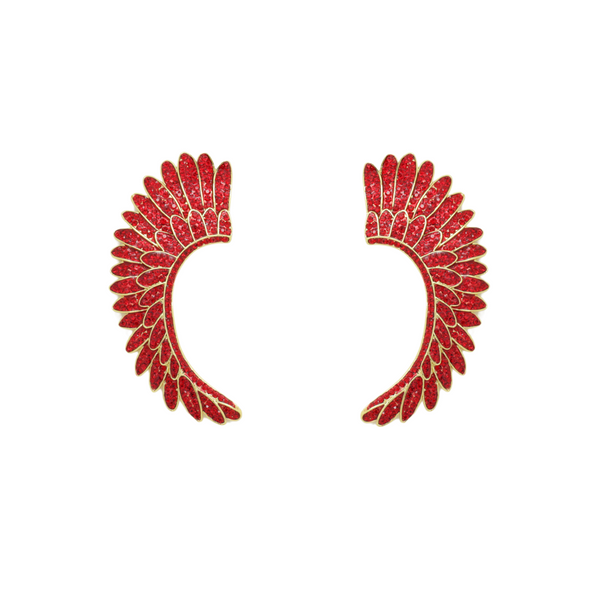 Curved Wing Earrings