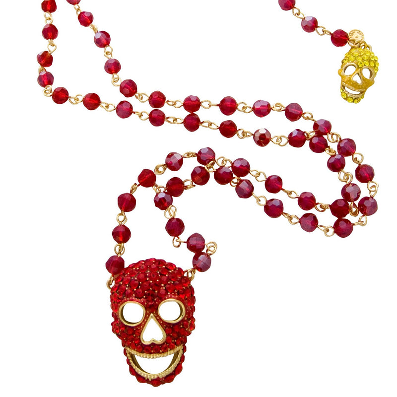 Beaded Skull Necklace