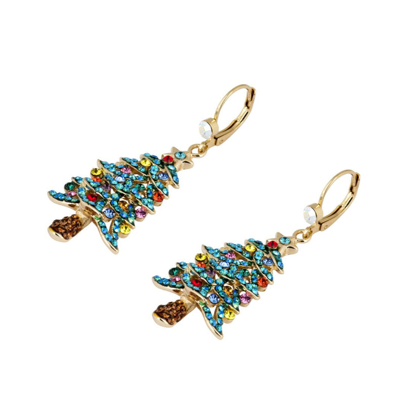 Festive Christmas Tree Earrings