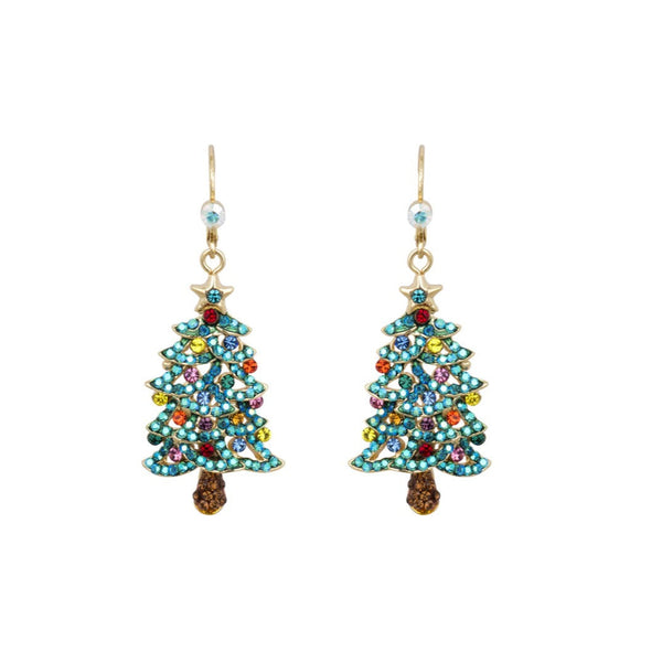 Festive Christmas Tree Earrings