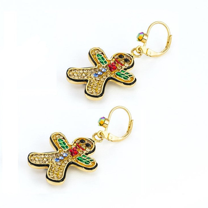 Gingerbread Man Earrings