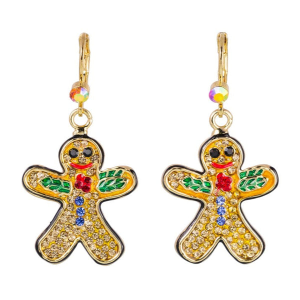 Gingerbread Man Earrings