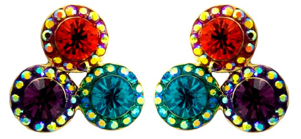 Crystal Trio Earrings