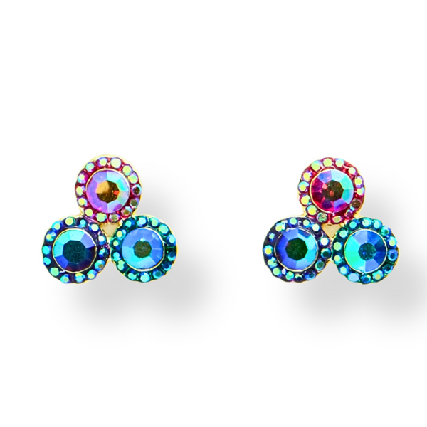 Crystal Trio Earrings
