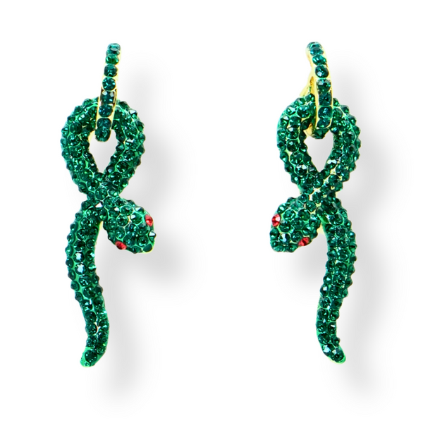 Coiled Snake Earrings