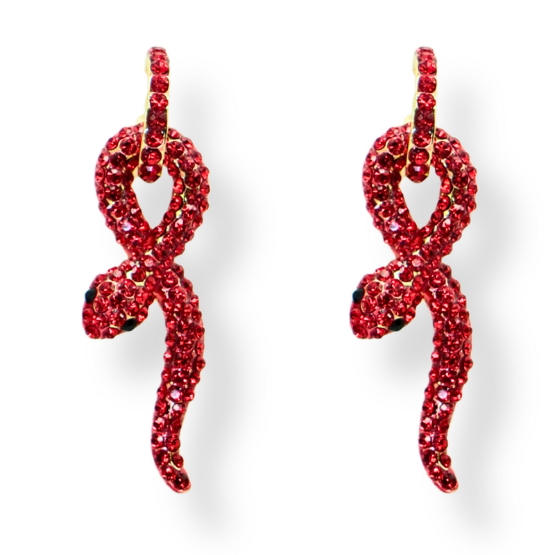 Coiled Snake Earrings