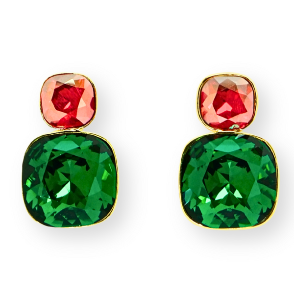 Graduated Crystal Earrings