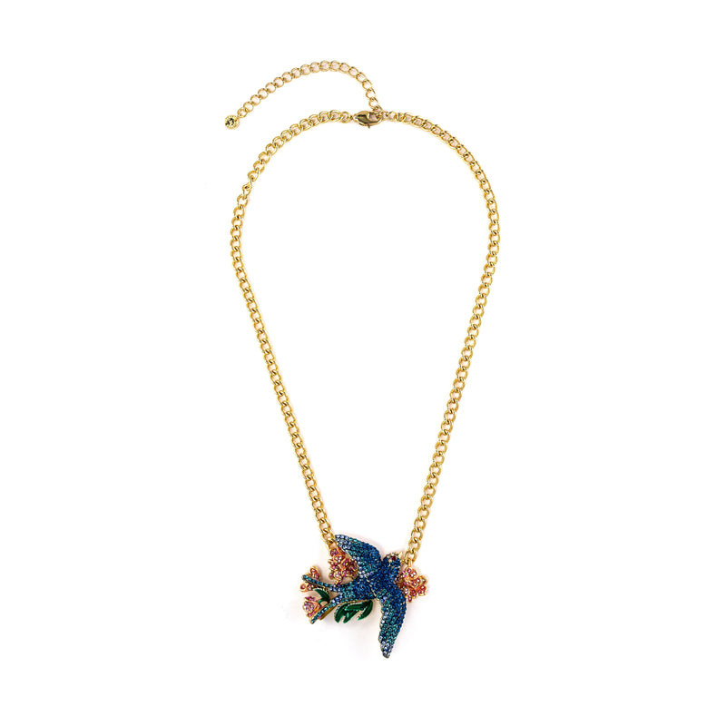 Floral Swallow Necklace